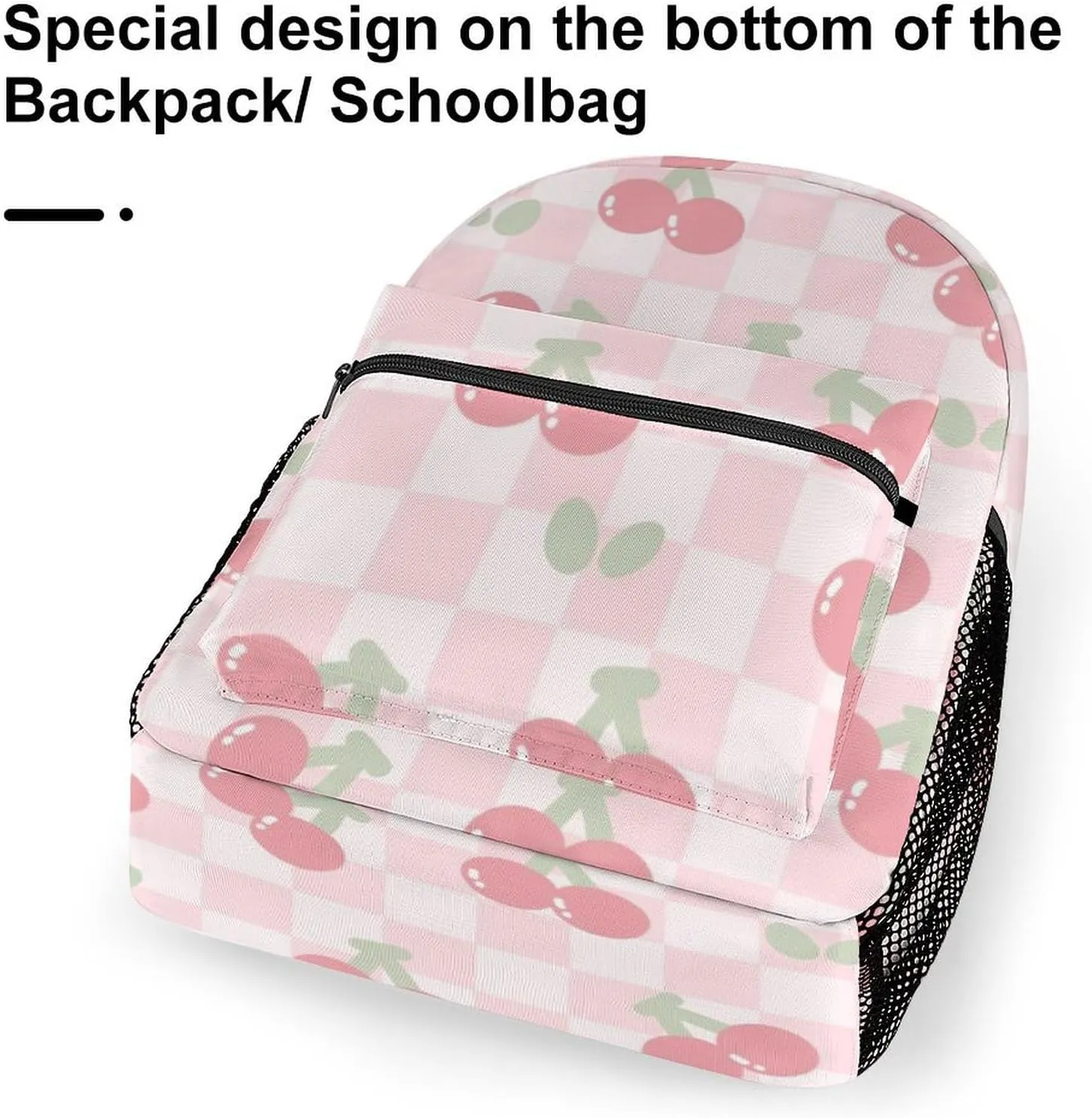 17 Inch Backpack Pattern Of The Cherry Laptop Backpack Shoulder Bag School Bookbag Casual Daypack