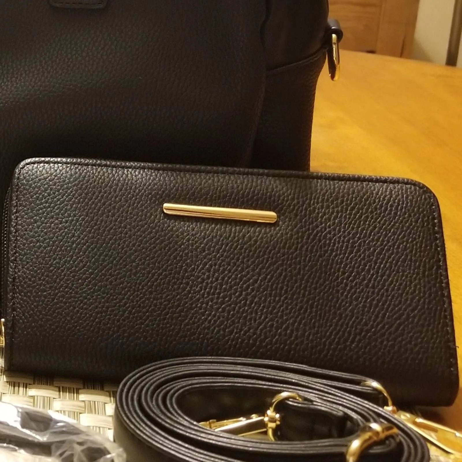 3 piece Purse Set Black