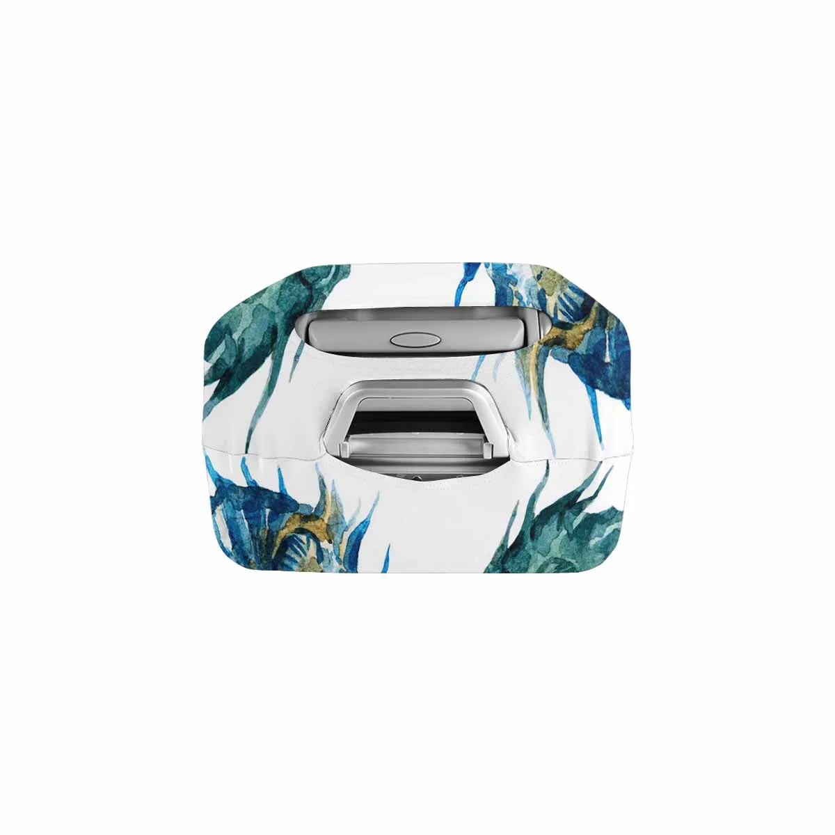 Animals themed Cover for Luggage suitcase printed Beautiful raster image with nice watercolor seahorses