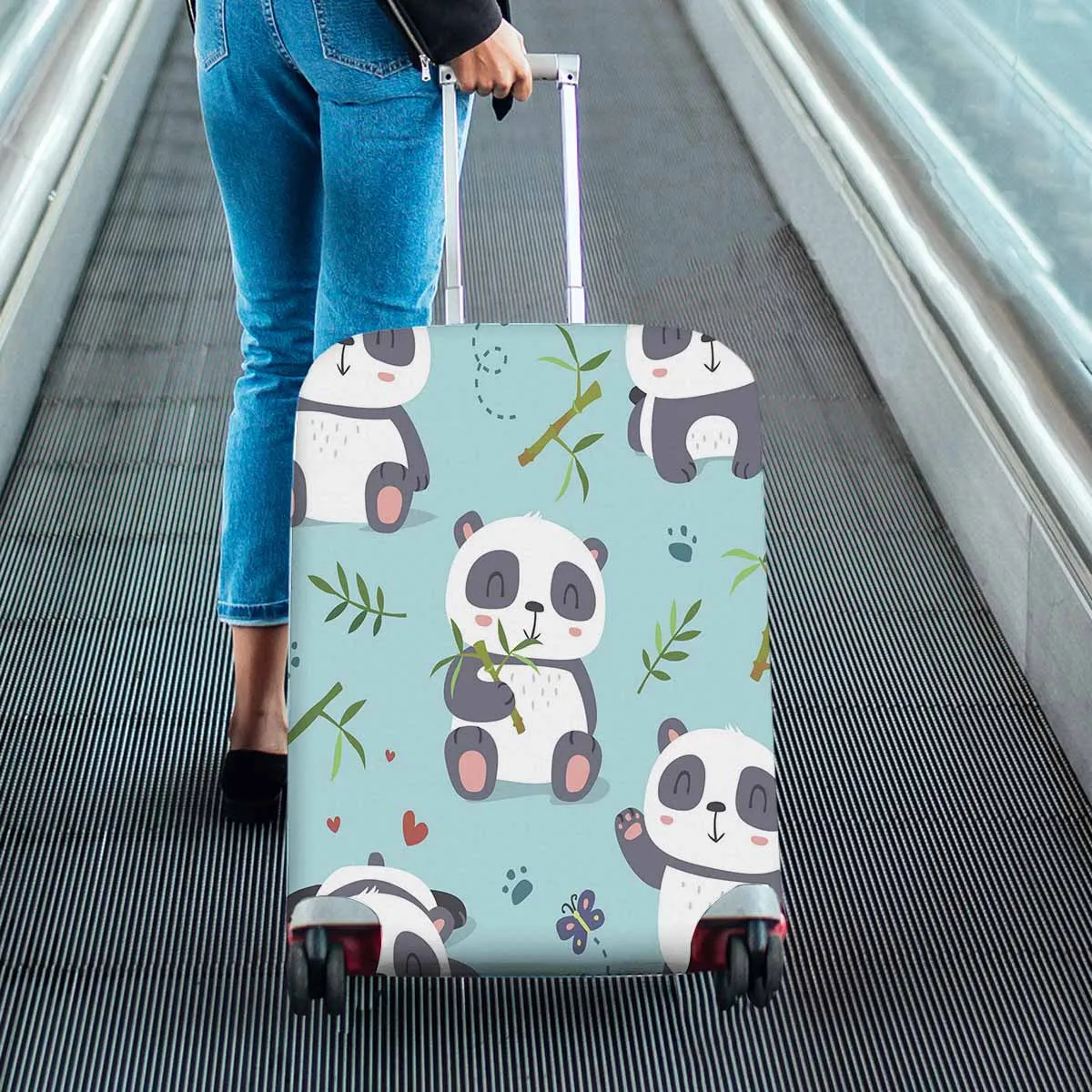 Animals themed Cover for Luggage suitcase printed cute panda set