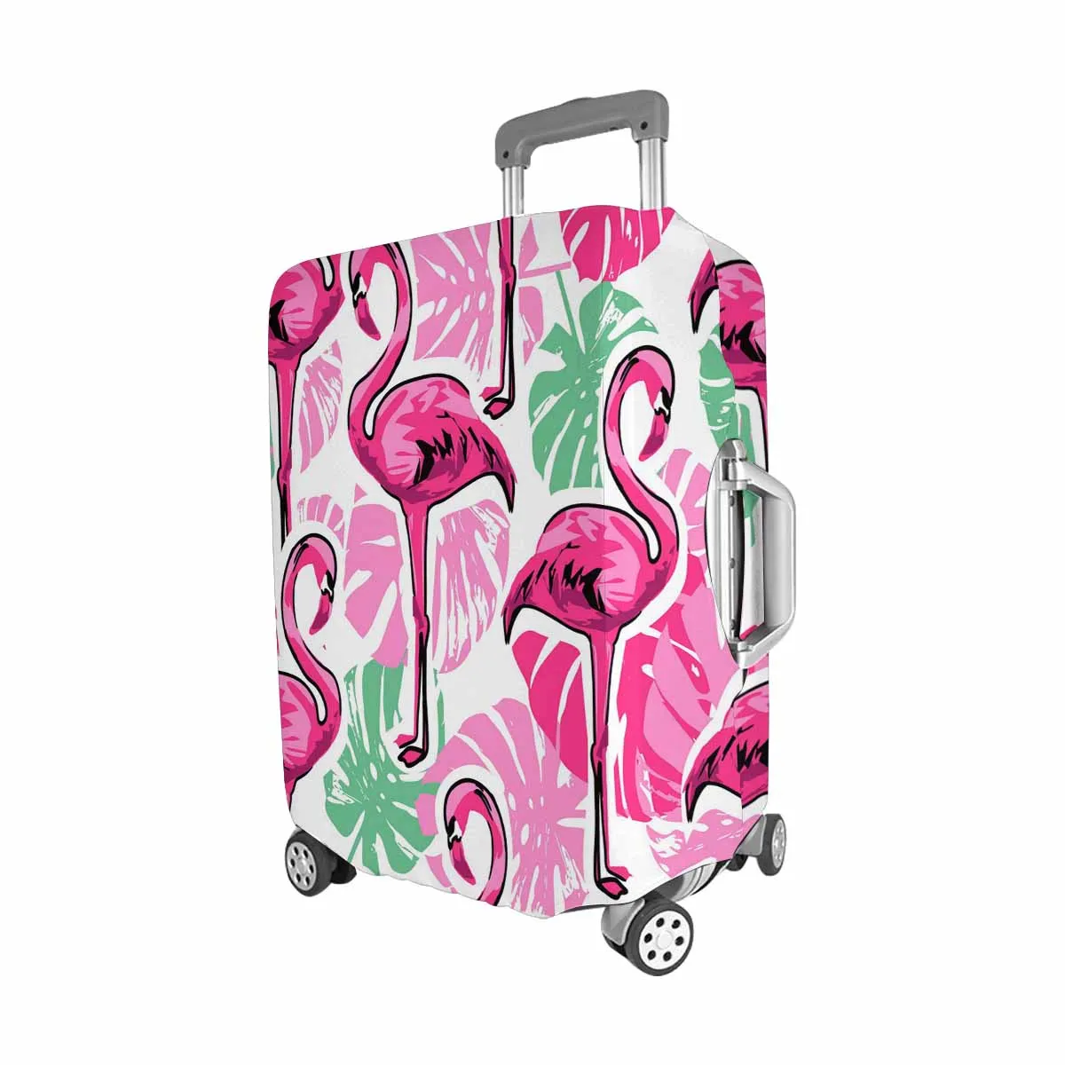 Animals themed Cover for Luggage suitcase printed Flamingo
