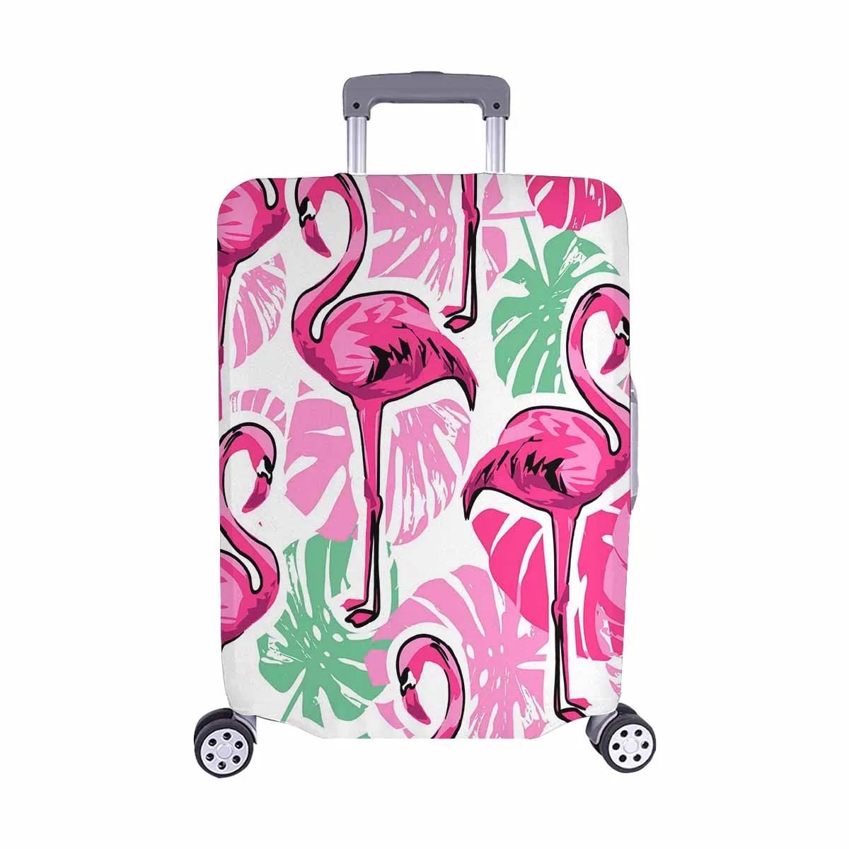 Animals themed Cover for Luggage suitcase printed Flamingo