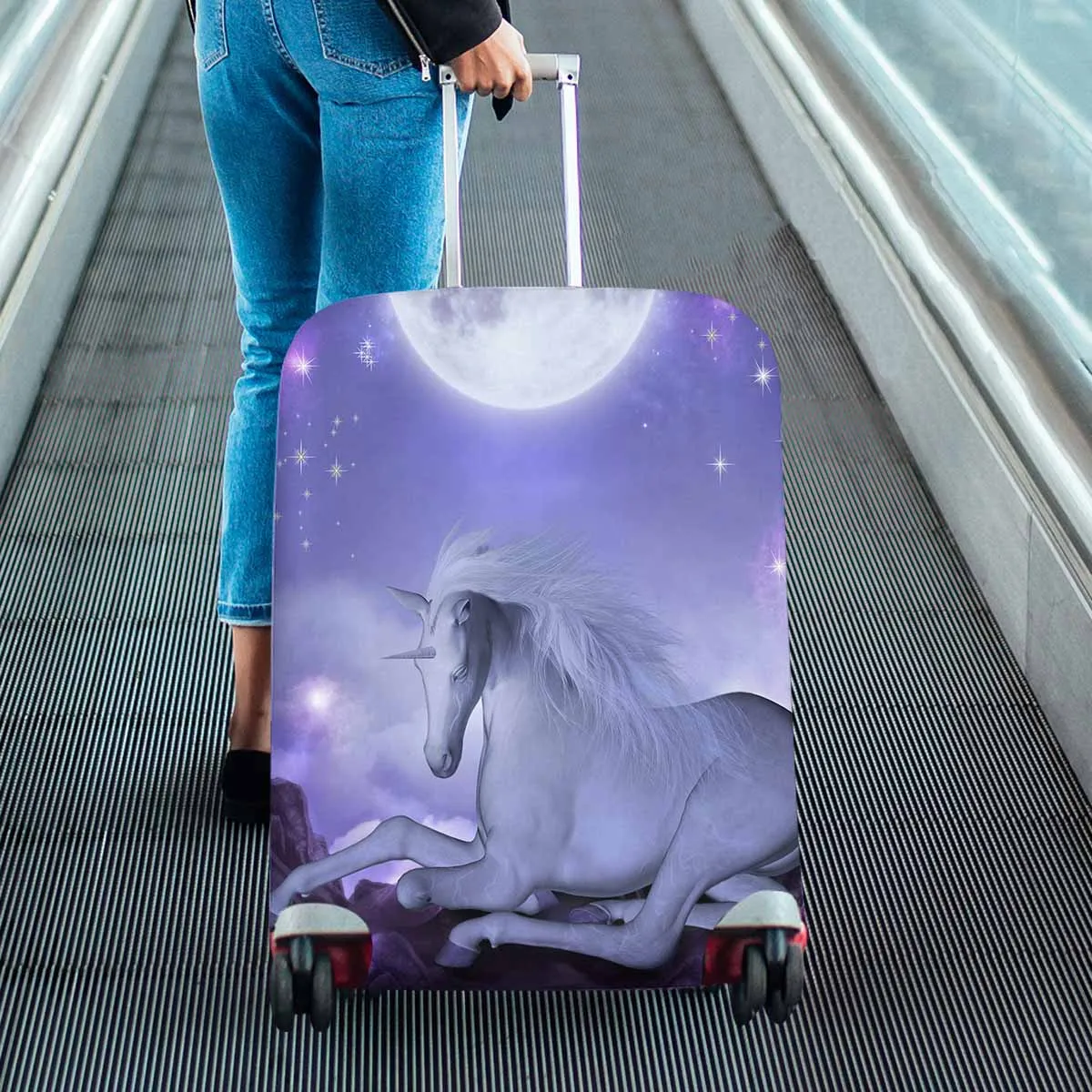 Animals themed Cover for Luggage suitcase printed Last unicorn5