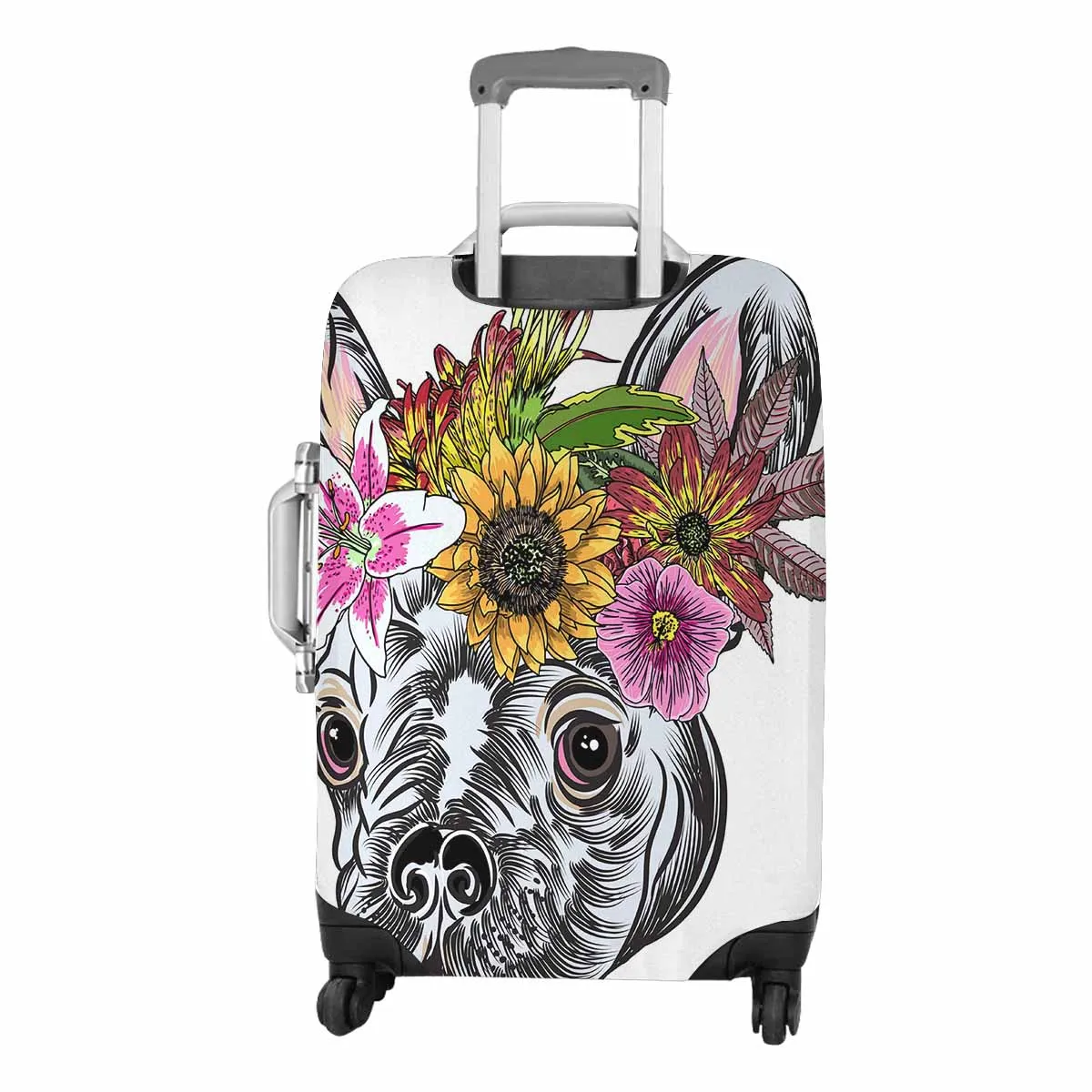 Animals themed Cover for Luggage suitcase printed Small cute French Bulldog puppy