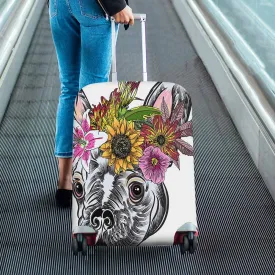 Animals themed Cover for Luggage suitcase printed Small cute French Bulldog puppy