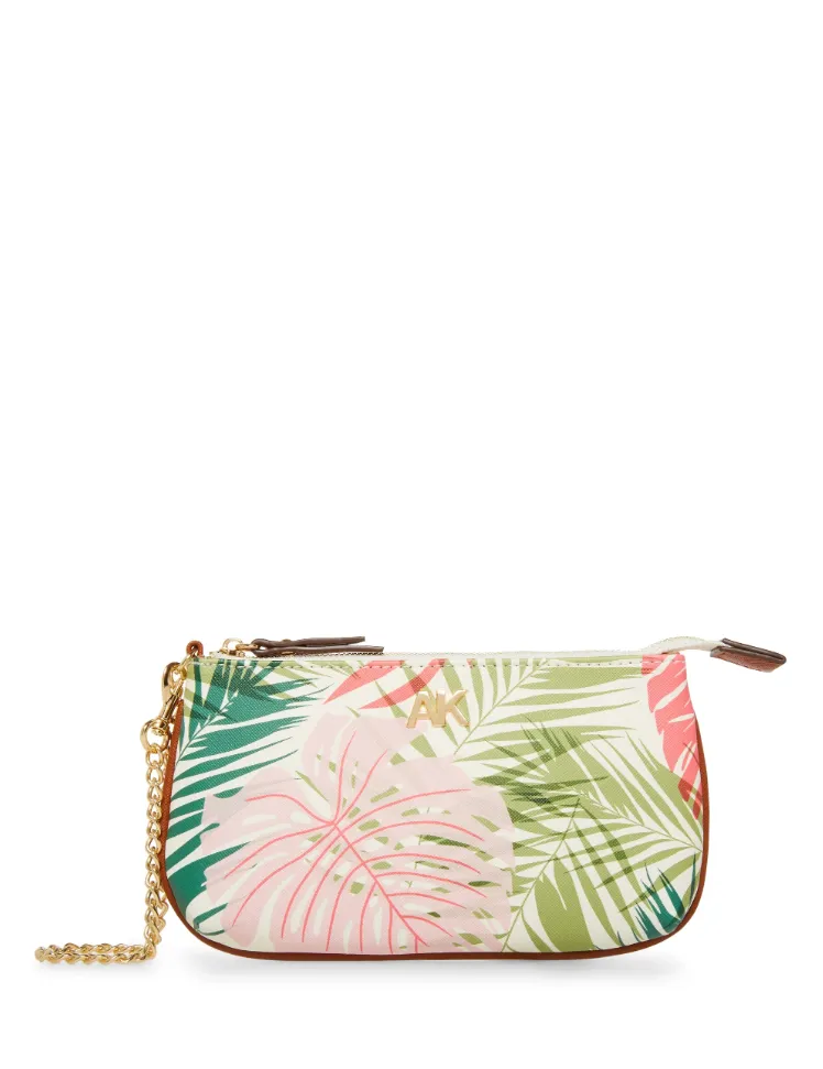 Anne Klein Palm Print Wrislet With Chain Strap