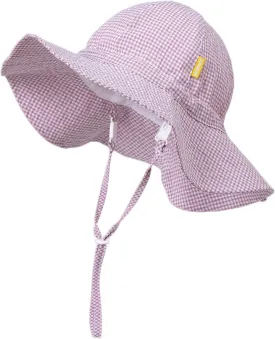 Baby & Toddler Wide Brim Sun Hats UPF 50  Sun Protection Bucket Cap Cute Adjustable Hat in Seersucker