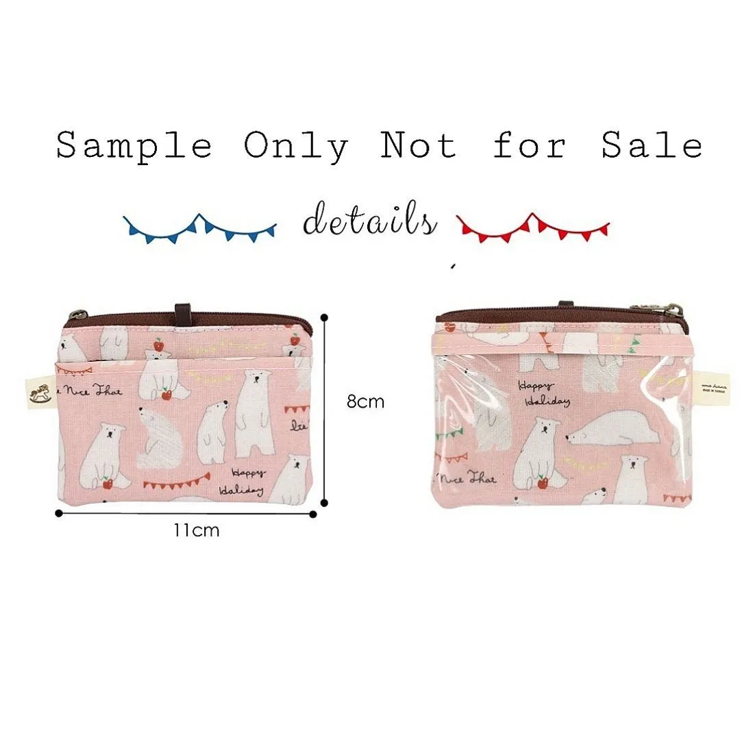 Black Bubble Tea Corgi Card & Coin Purse