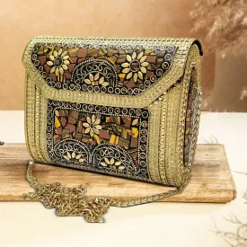 Bohemia-Style Clutch | Gold Colour