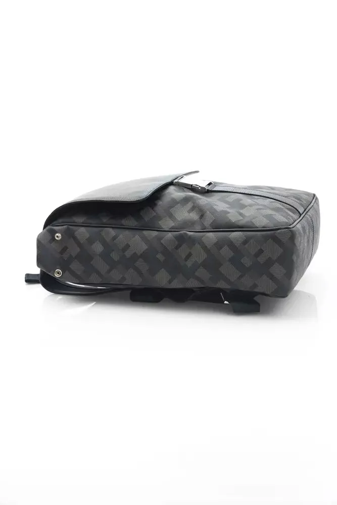 Cerruti 1881 Chic Blue Backpack with Signature Accents
