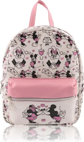 Disney Minnie Mouse Backpack for Women, Men, Boys, Girls, Unisex | Cute PU Leather 10" Minnie Mouse Mini Backpack Purse Shoulder Purse | Minnie Mouse Bag and Minnie Mouse Accessories