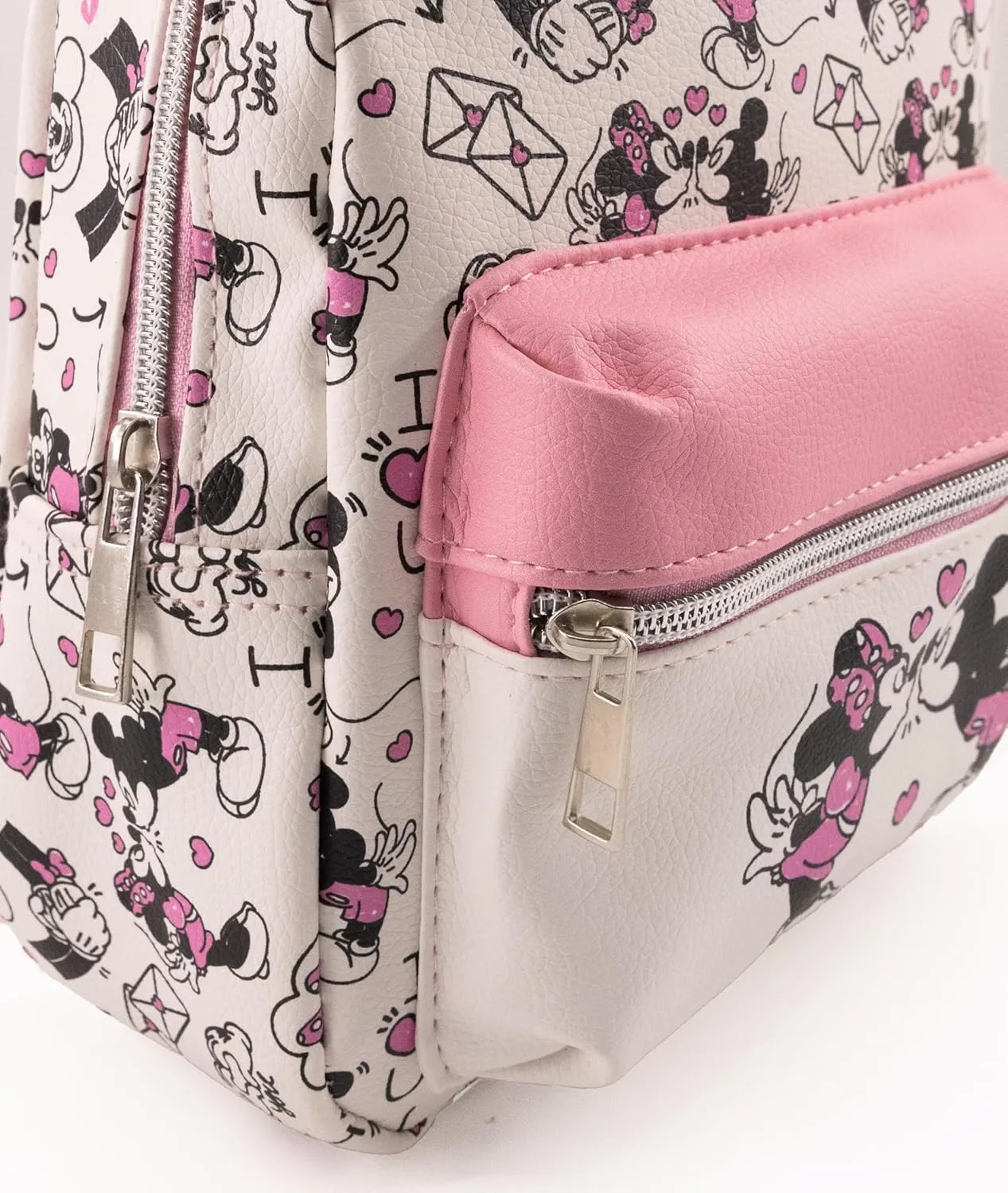 Disney Minnie Mouse Backpack for Women, Men, Boys, Girls, Unisex | Cute PU Leather 10" Minnie Mouse Mini Backpack Purse Shoulder Purse | Minnie Mouse Bag and Minnie Mouse Accessories