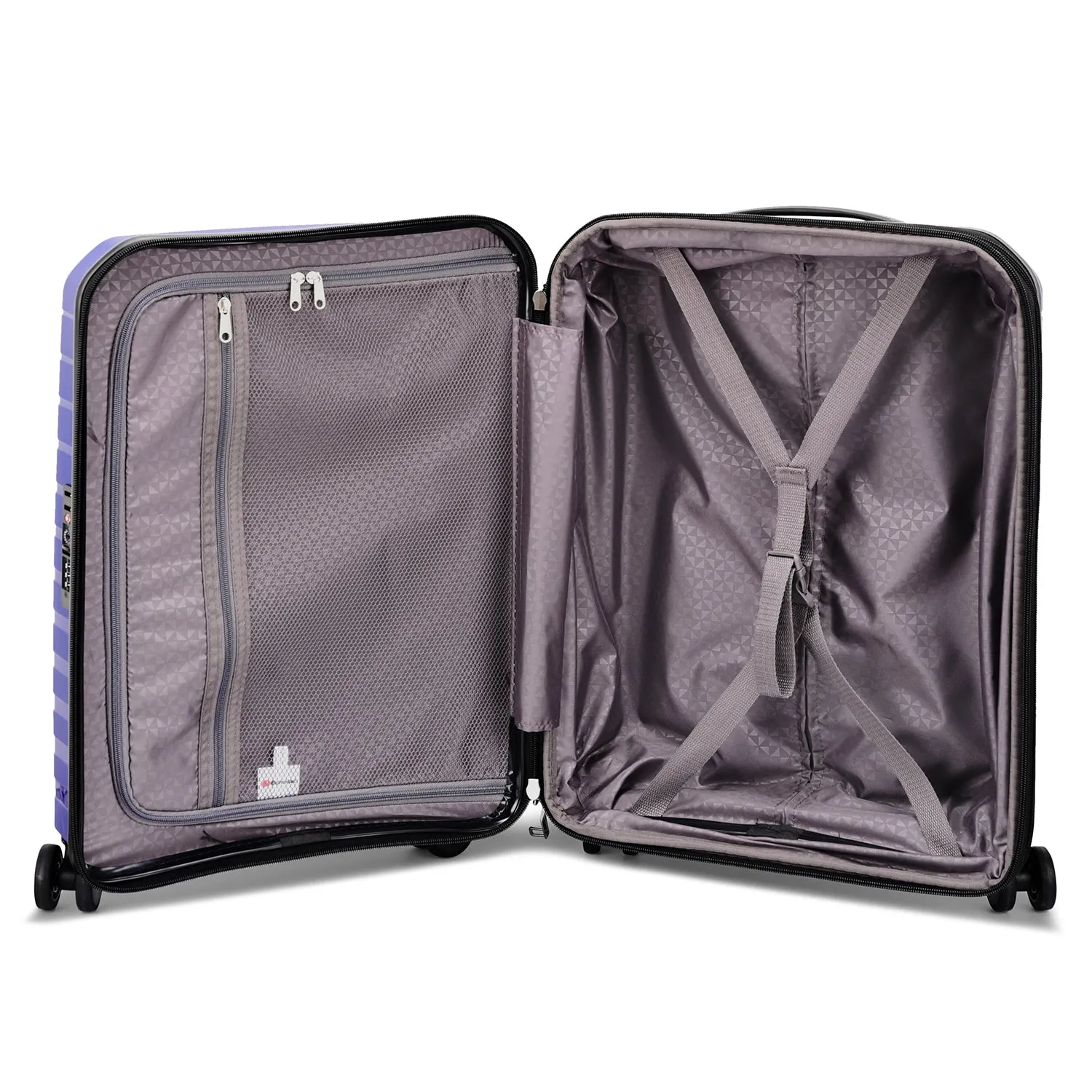 Echolac Lordnorth 58 68 77cm HardcaseExpandable 4 Double Wheel  3 Piece Luggage Trolley Set - Turkish Tile