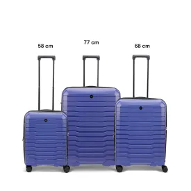 Echolac Lordnorth 58 68 77cm HardcaseExpandable 4 Double Wheel  3 Piece Luggage Trolley Set - Turkish Tile
