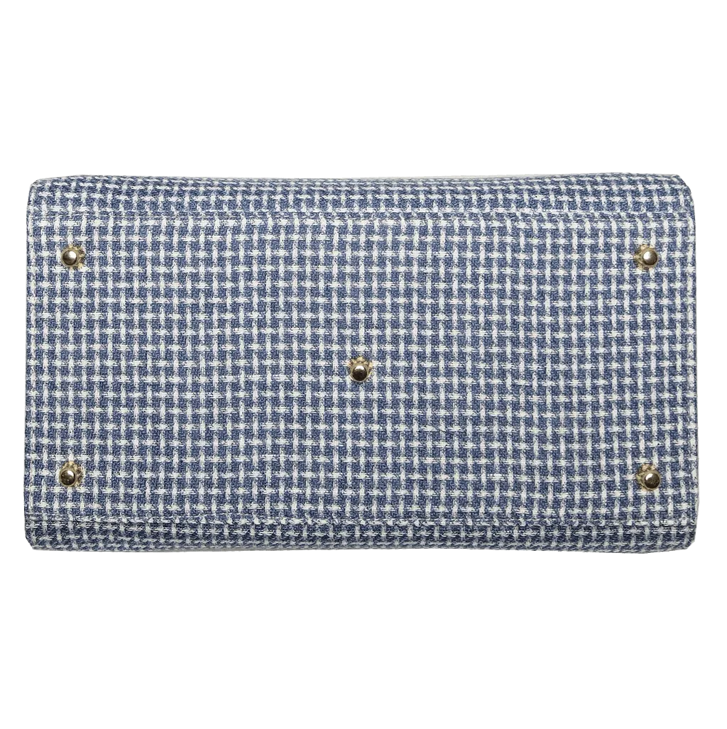 Eco Wool & Cotton Tote Blue