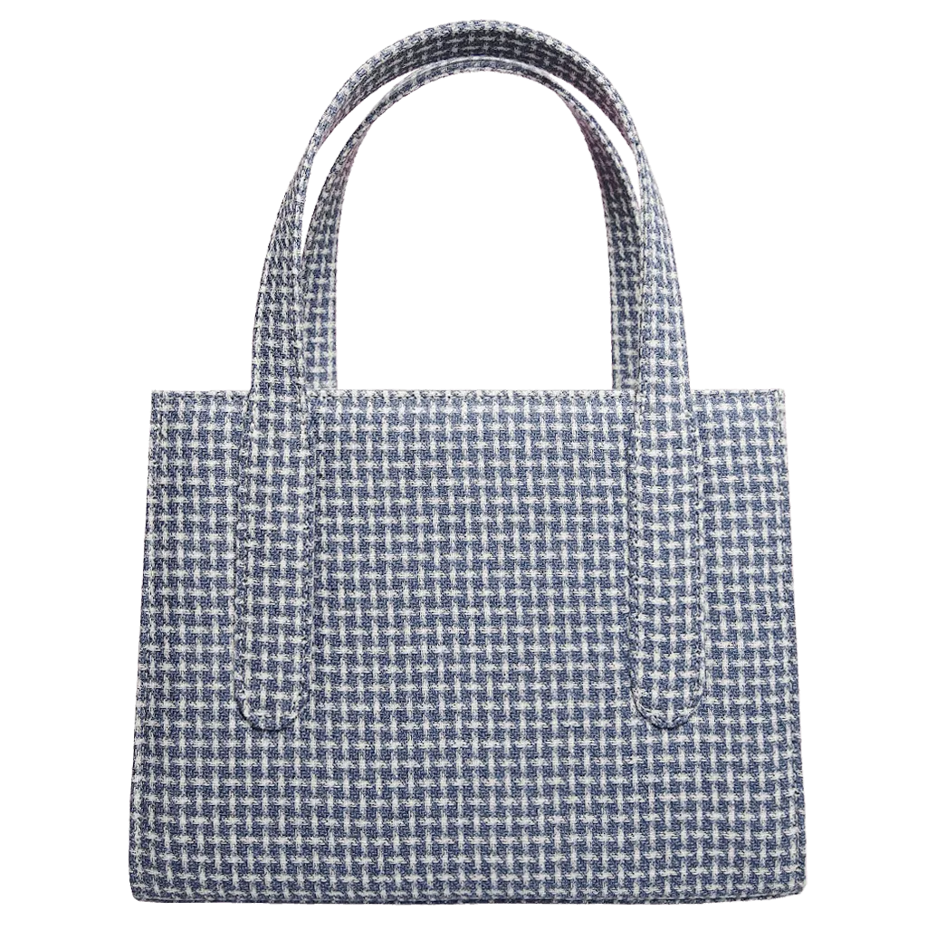 Eco Wool & Cotton Tote Blue