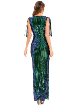 Elegant Sequin Evening  Dress for Women