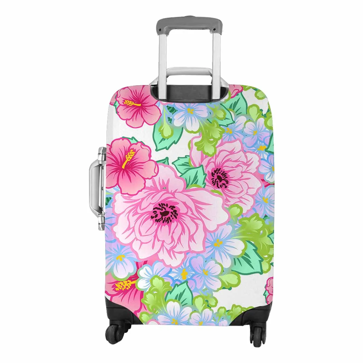 Floral themed Cover for Luggage suitcase printed Floral elements pattern