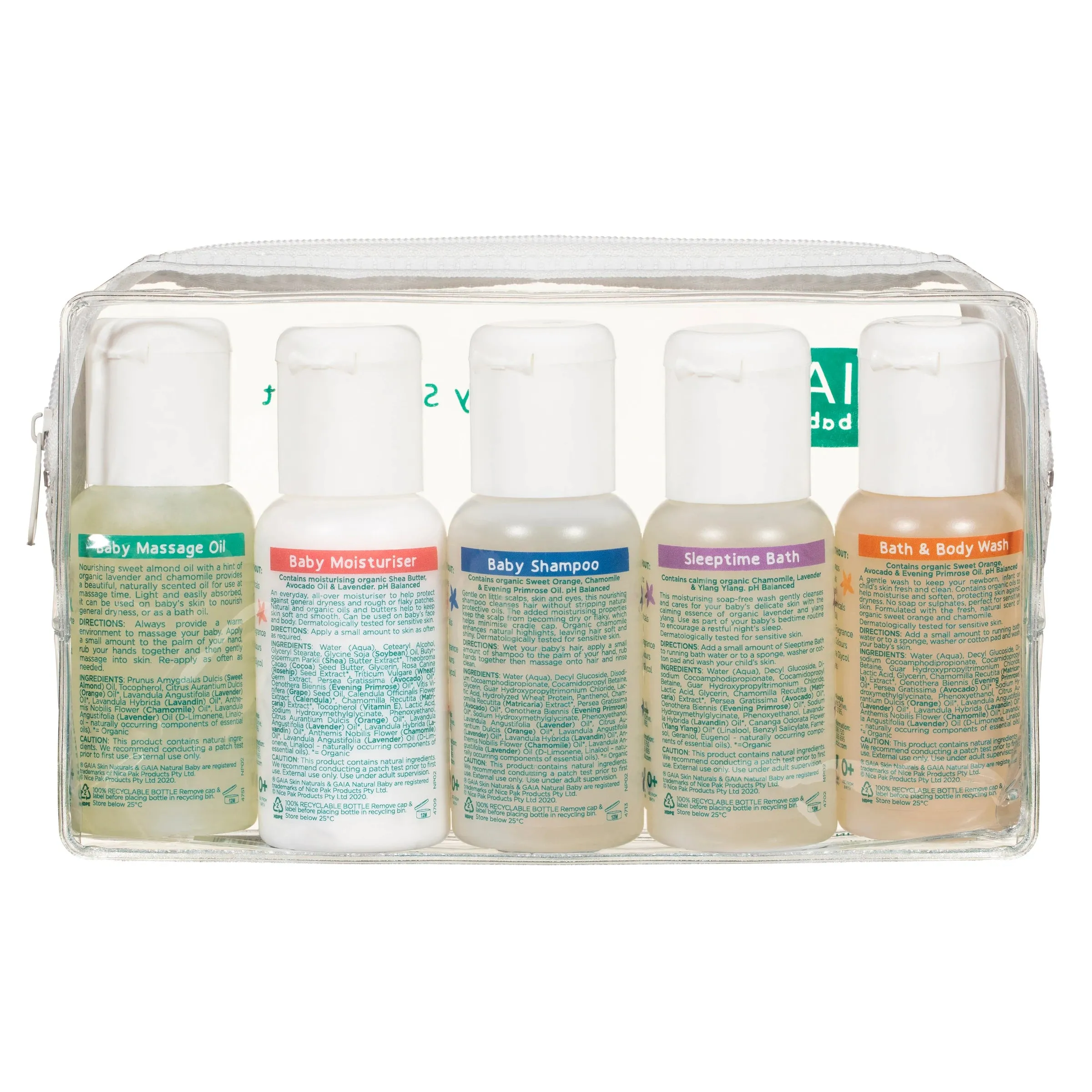 GAIA Baby Starter Kit 5 x 50ml Exp: