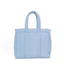 Go Go Tote: Quilted Pimlico Stripe Chambray