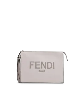 Gray Fendi Clutch
