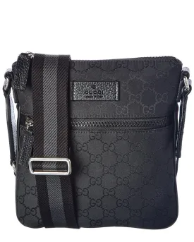 Gucci Small GG Nylon Messenger Bag