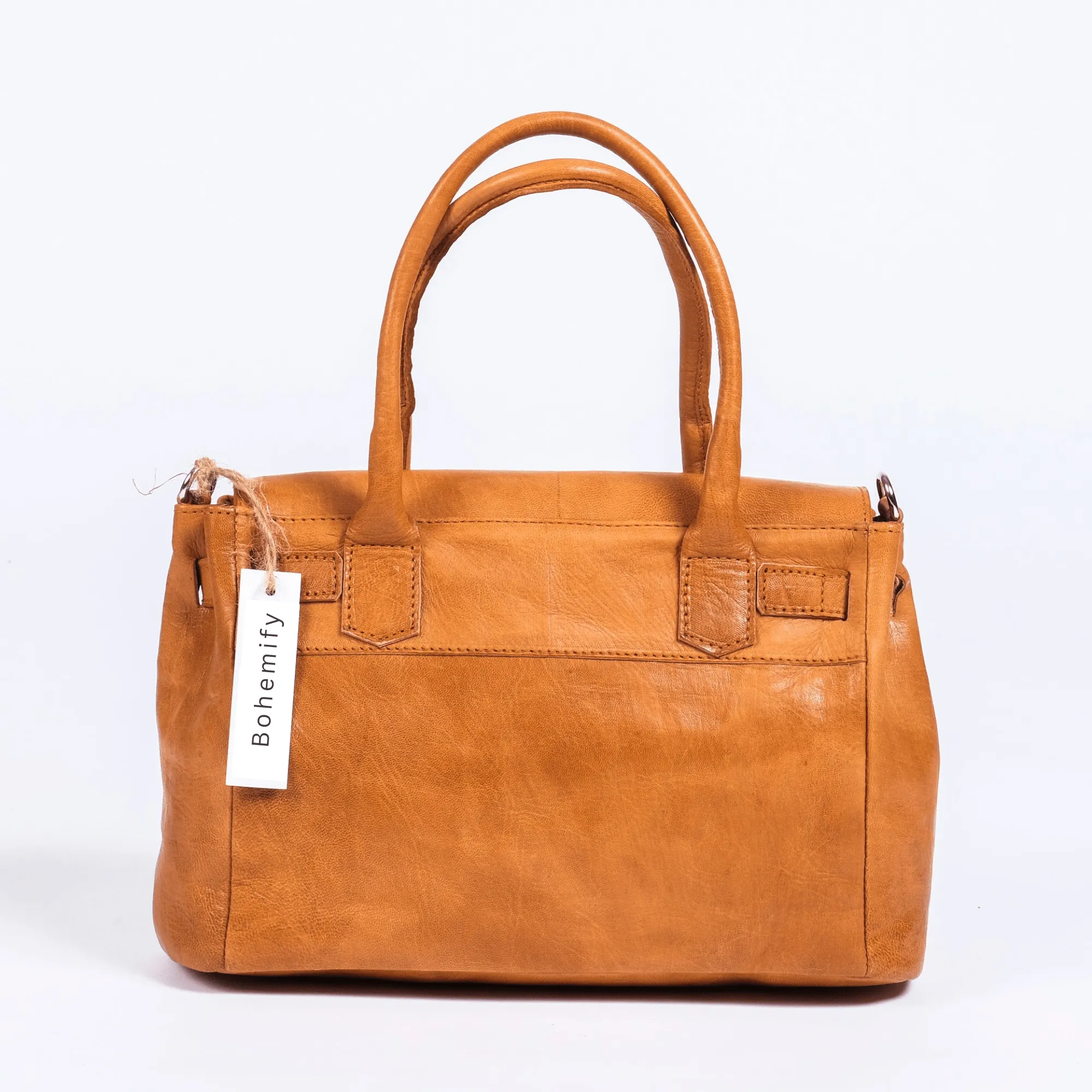 Hermes Inspired Leather x Kilim Handbag