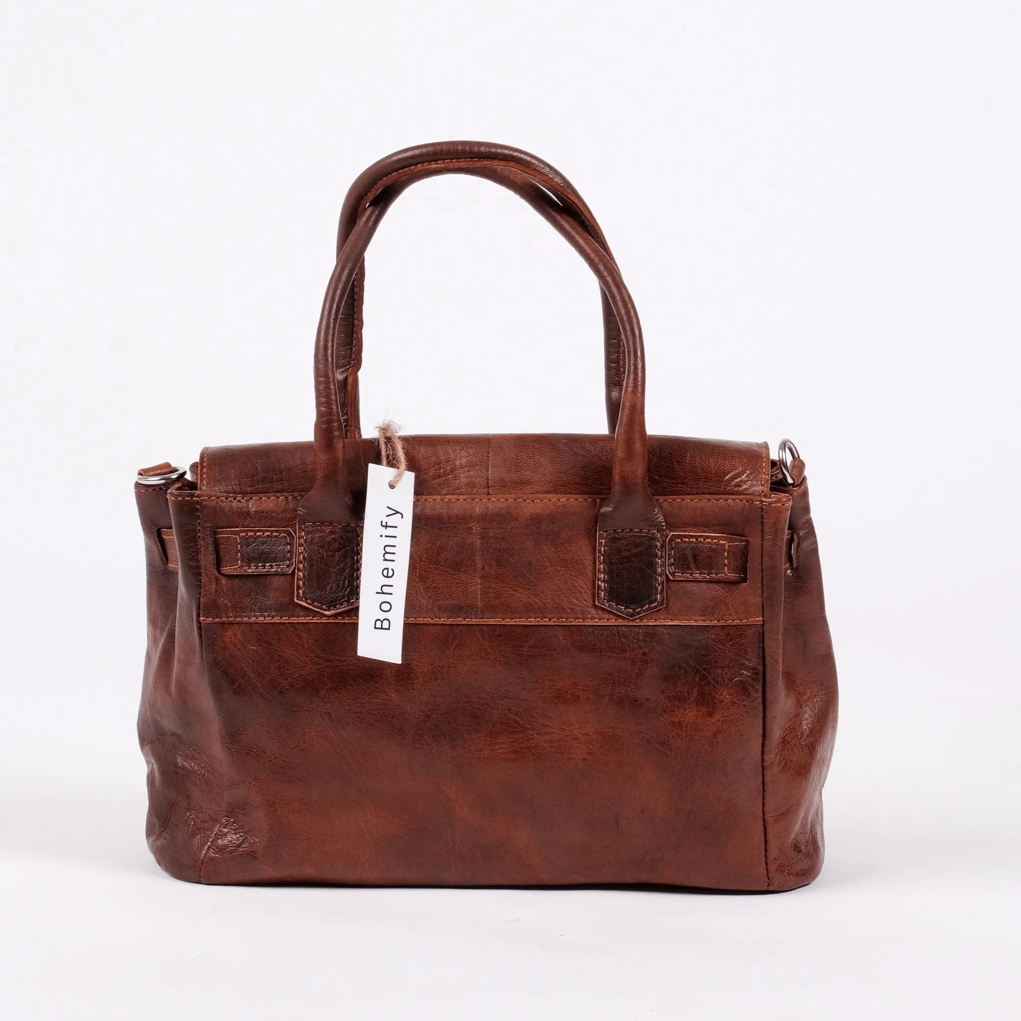 Hermes Inspired Leather x Kilim Handbag