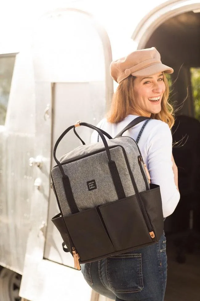 Inter-Mix Diaper Backpack in Graphite/Black