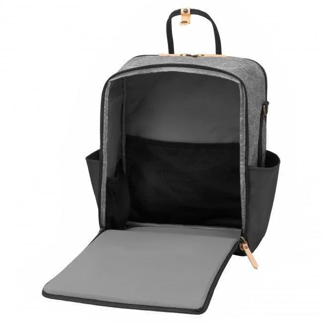 Inter-Mix Diaper Backpack in Graphite/Black