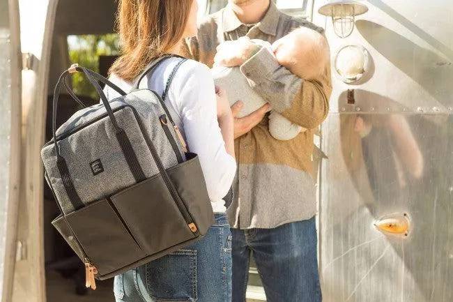 Inter-Mix Diaper Backpack in Graphite/Black