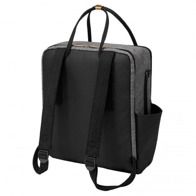 Inter-Mix Diaper Backpack in Graphite/Black