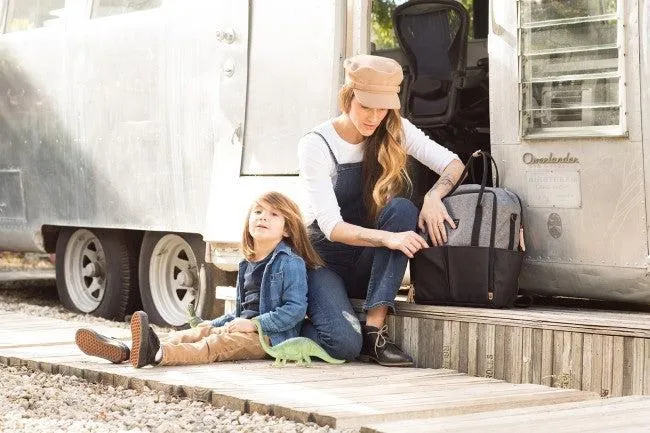 Inter-Mix Diaper Backpack in Graphite/Black