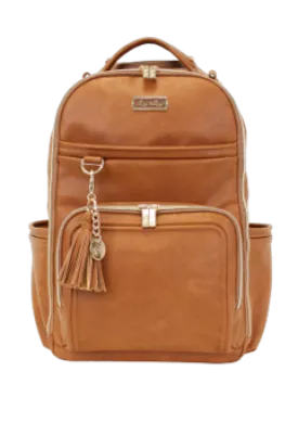 itzy Ritzy Boss Plus Backpack Diaper Bag Cognac