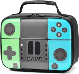 Kids Lunch Box, Game Boy Lunch Bag by 3D Printing, Thicker PU Thermal Insulated lunchbox With Inner Cutlery Mesh Bag, Waterproof And Portable Mini Cooler, Fits Easily in Backpack For Students