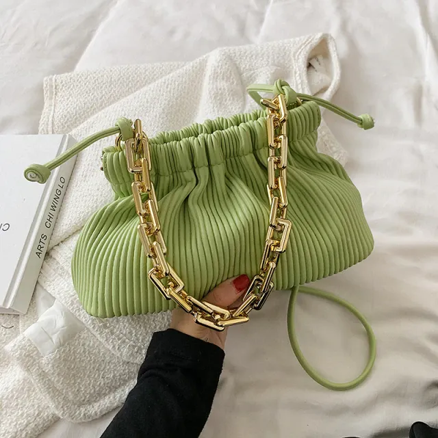 Lotus Women's Small Thick Chain Leather Handbag