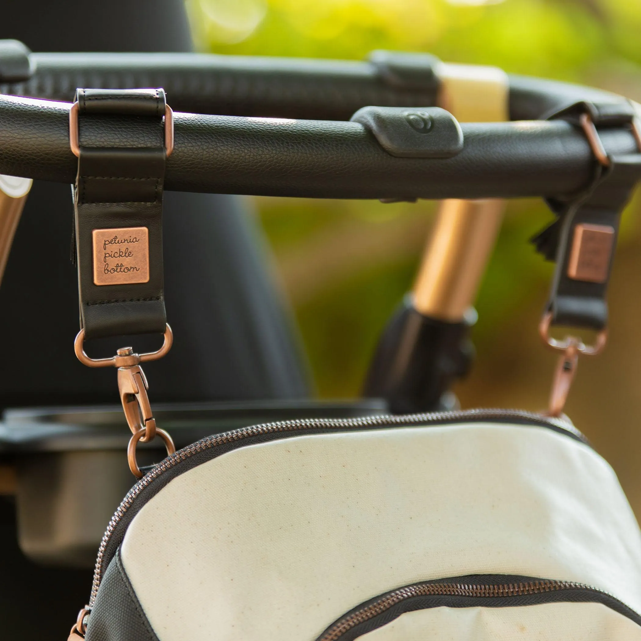 Meta Backpack in Black Matte Canvas, Deluxe Kit & Stroller Clips Bundle