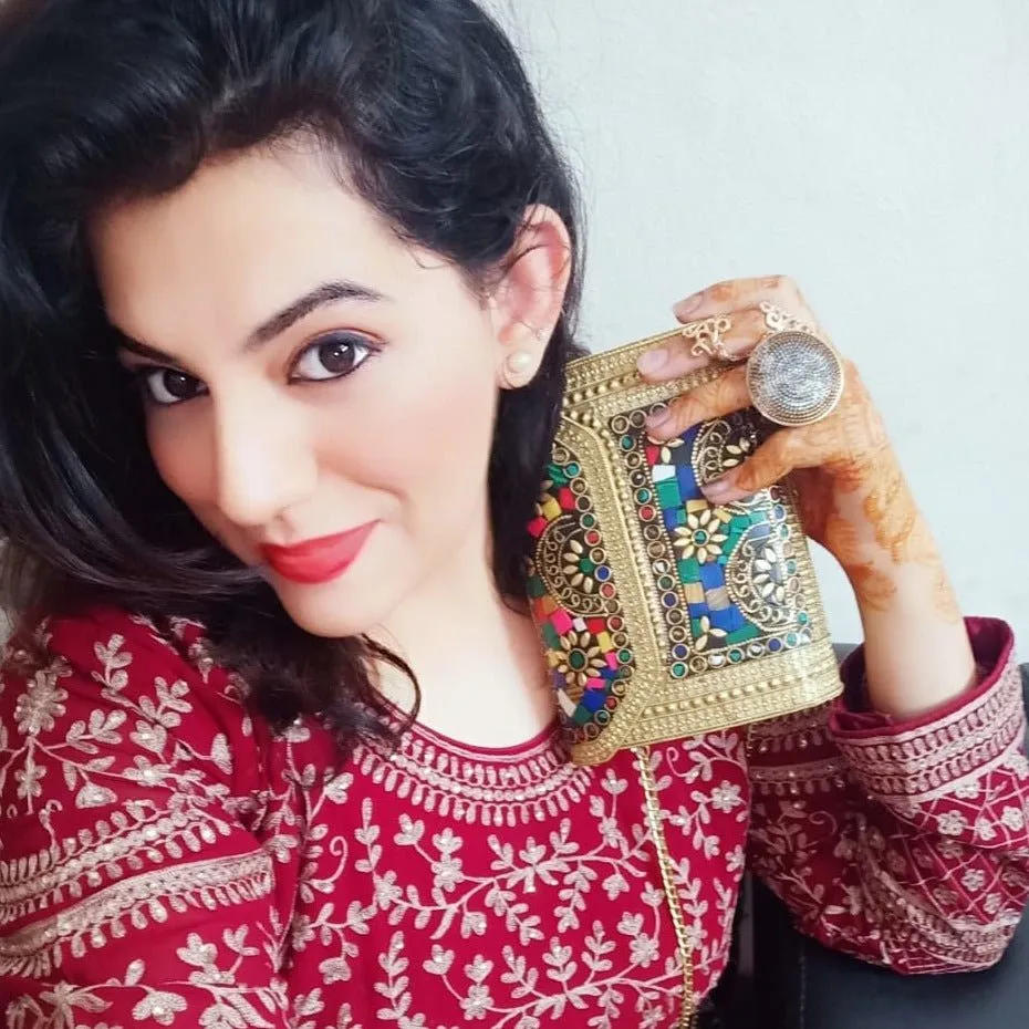 Multi Colour Evening Metal Clutch