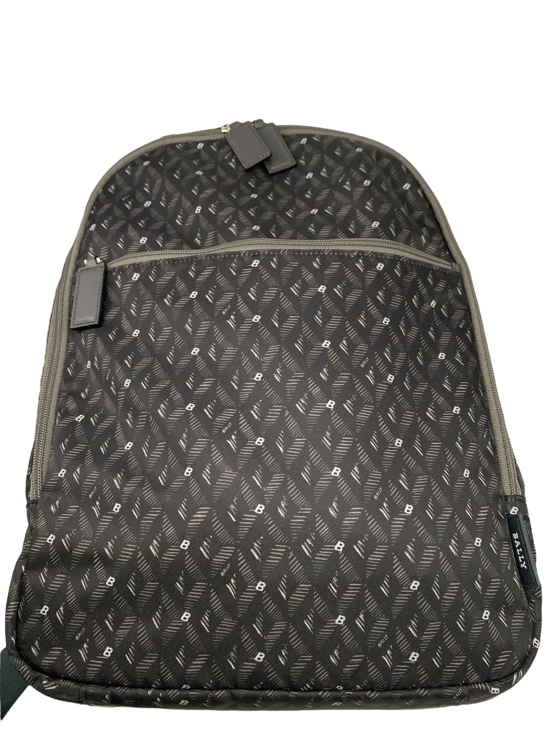 NEW Bally Taff Men's 6219841 Dark Gray Fabric & Leather Backpack MSRP $499