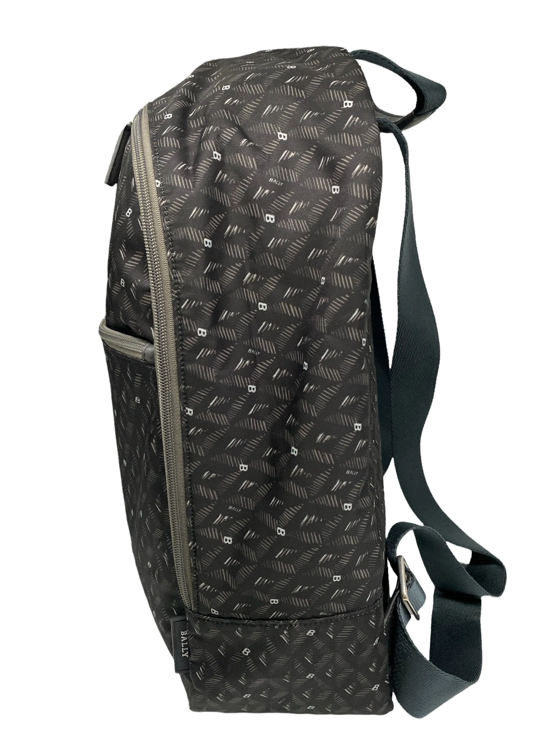 NEW Bally Taff Men's 6219841 Dark Gray Fabric & Leather Backpack MSRP $499
