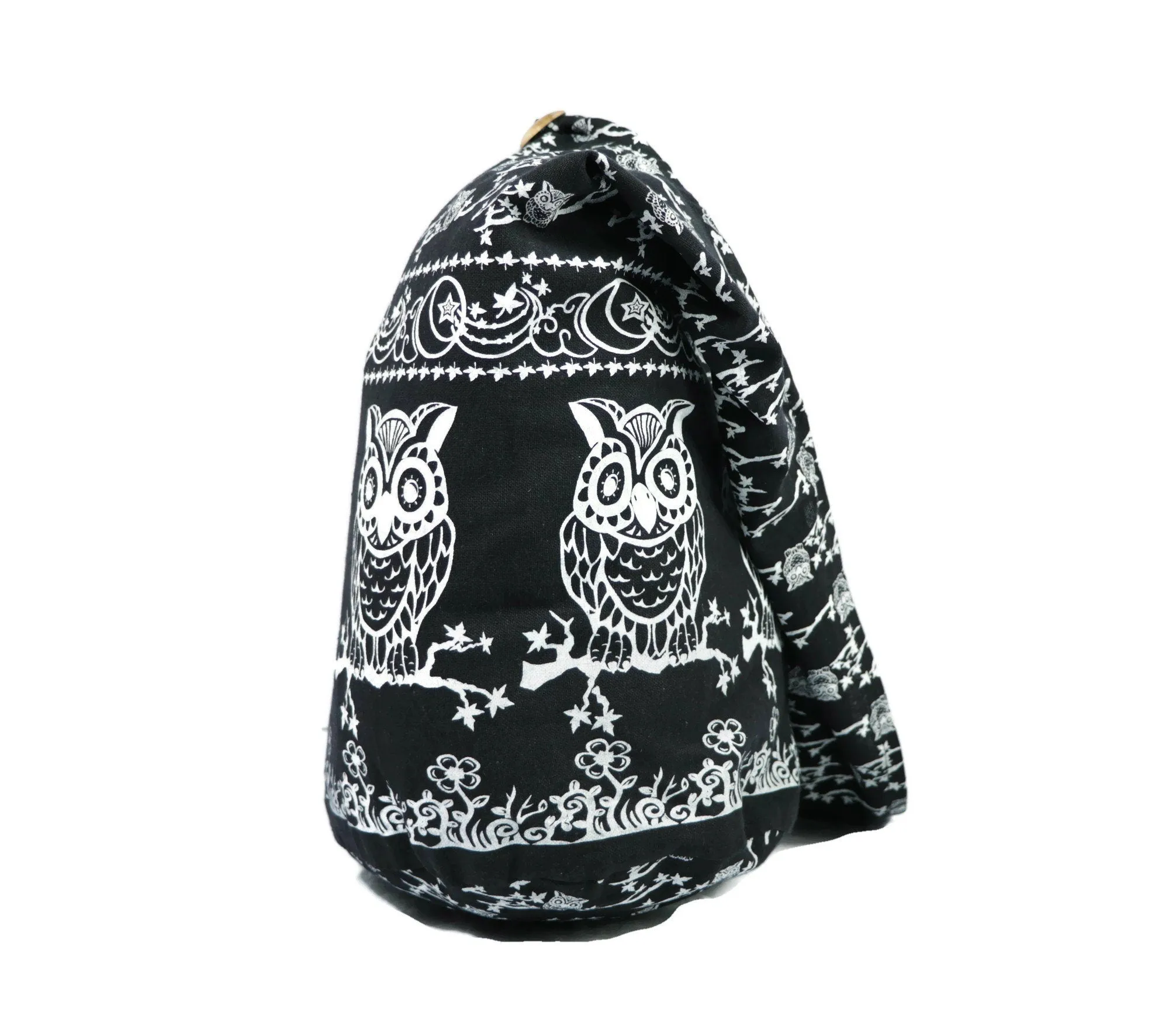 Owl Hobo Bag Shoulder Tote Purse Crossbody Sling Hippie Bohemian cotton Messenger Bags Top Zip