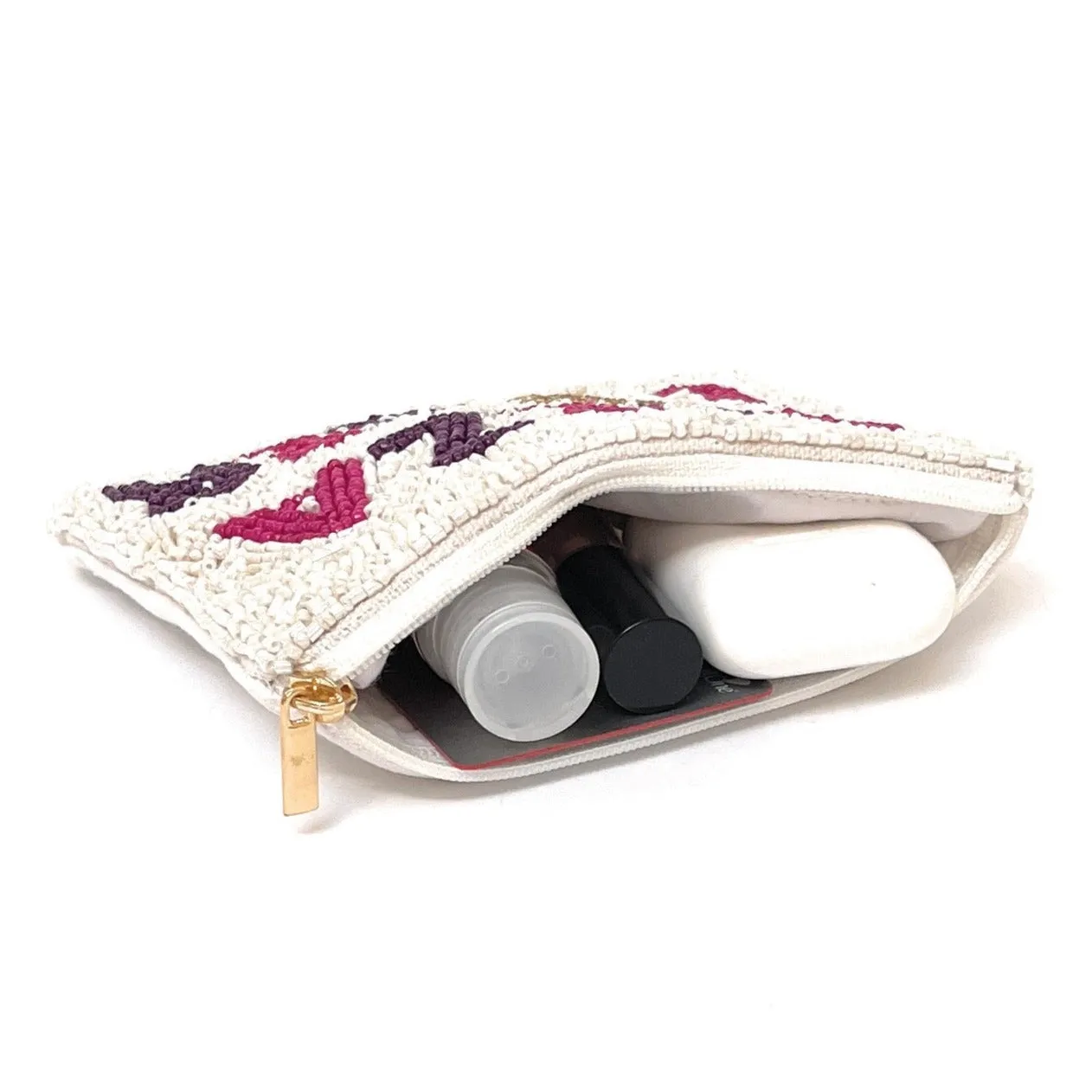 Pizza Lover Beaded Coin Purse