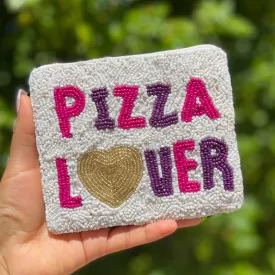 Pizza Lover Beaded Coin Purse