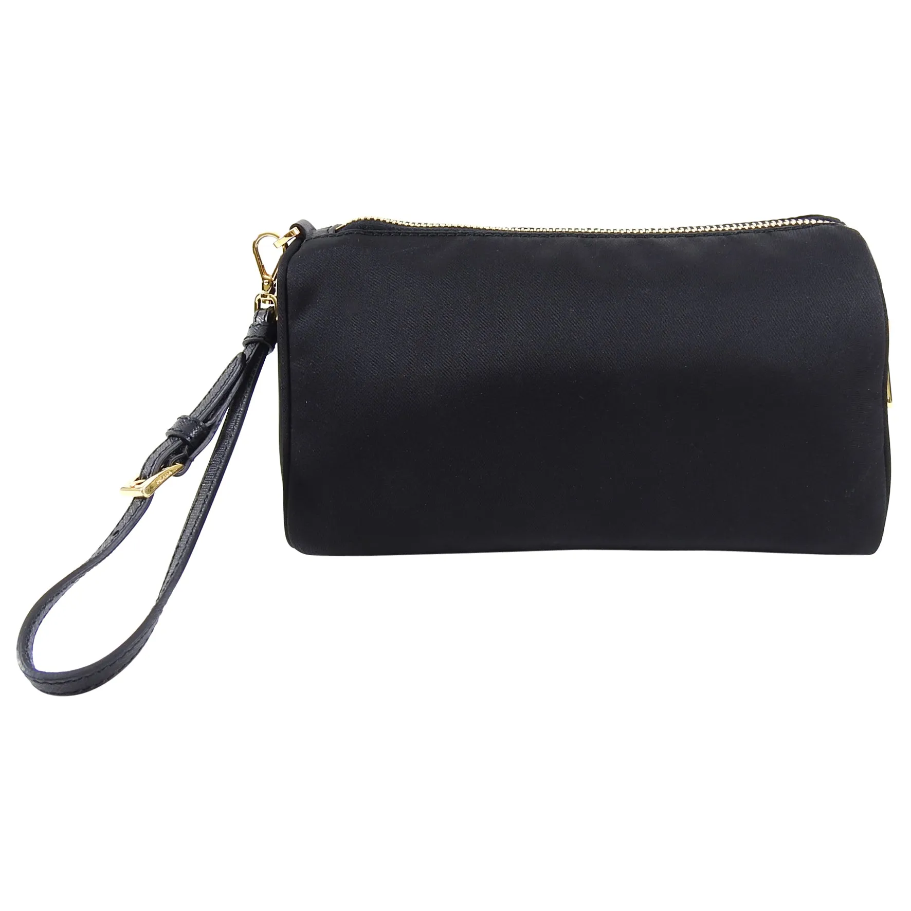 Prada Black Nylon Small Wristlet Pouch Bag