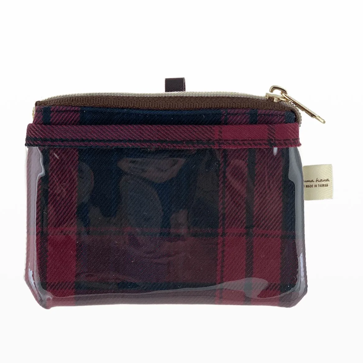 Red & Blue Tartan Plaid Card & Coin Purse
