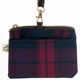 Red & Blue Tartan Plaid Card & Coin Purse