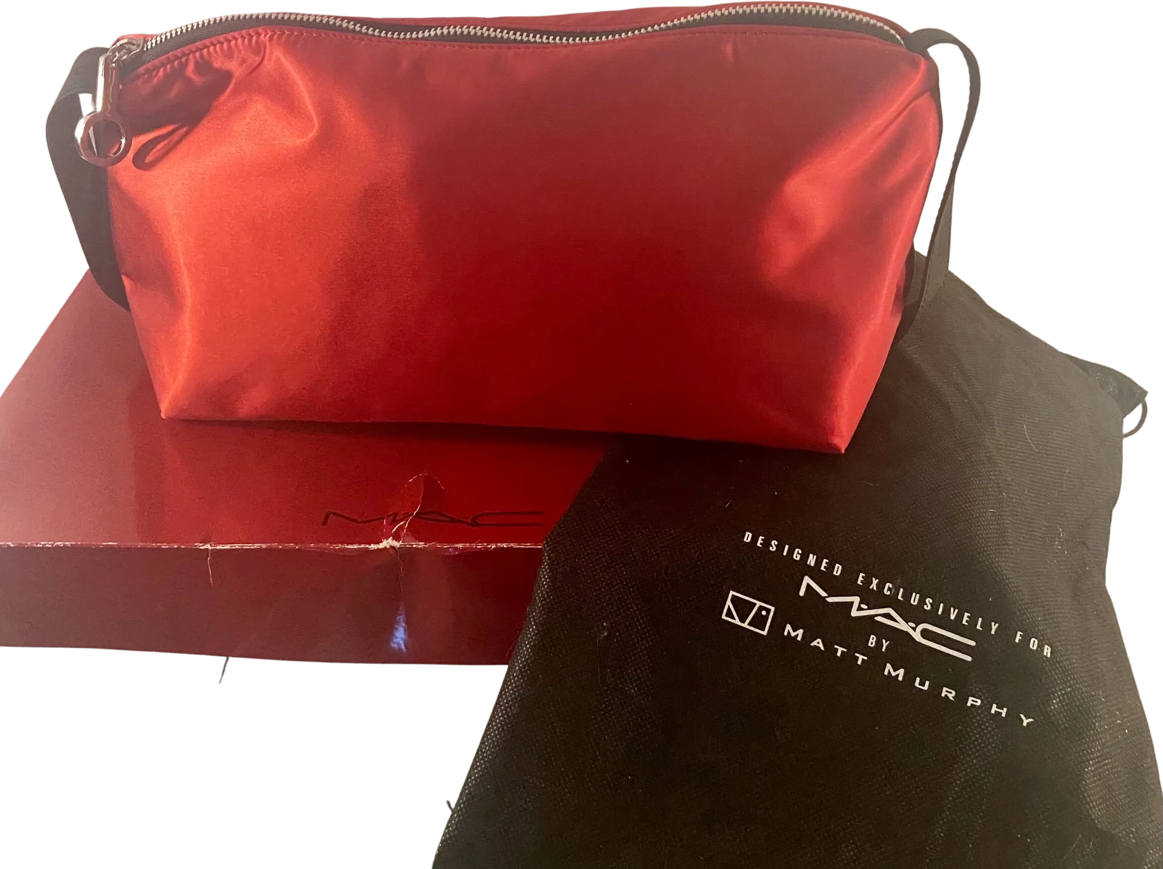 Red Satin Clutch by Matt Murphy for MAC