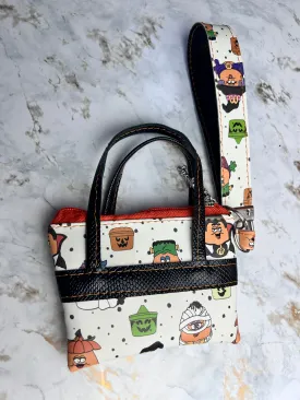 Retro Halloween Wristlet  & Pouch Combo