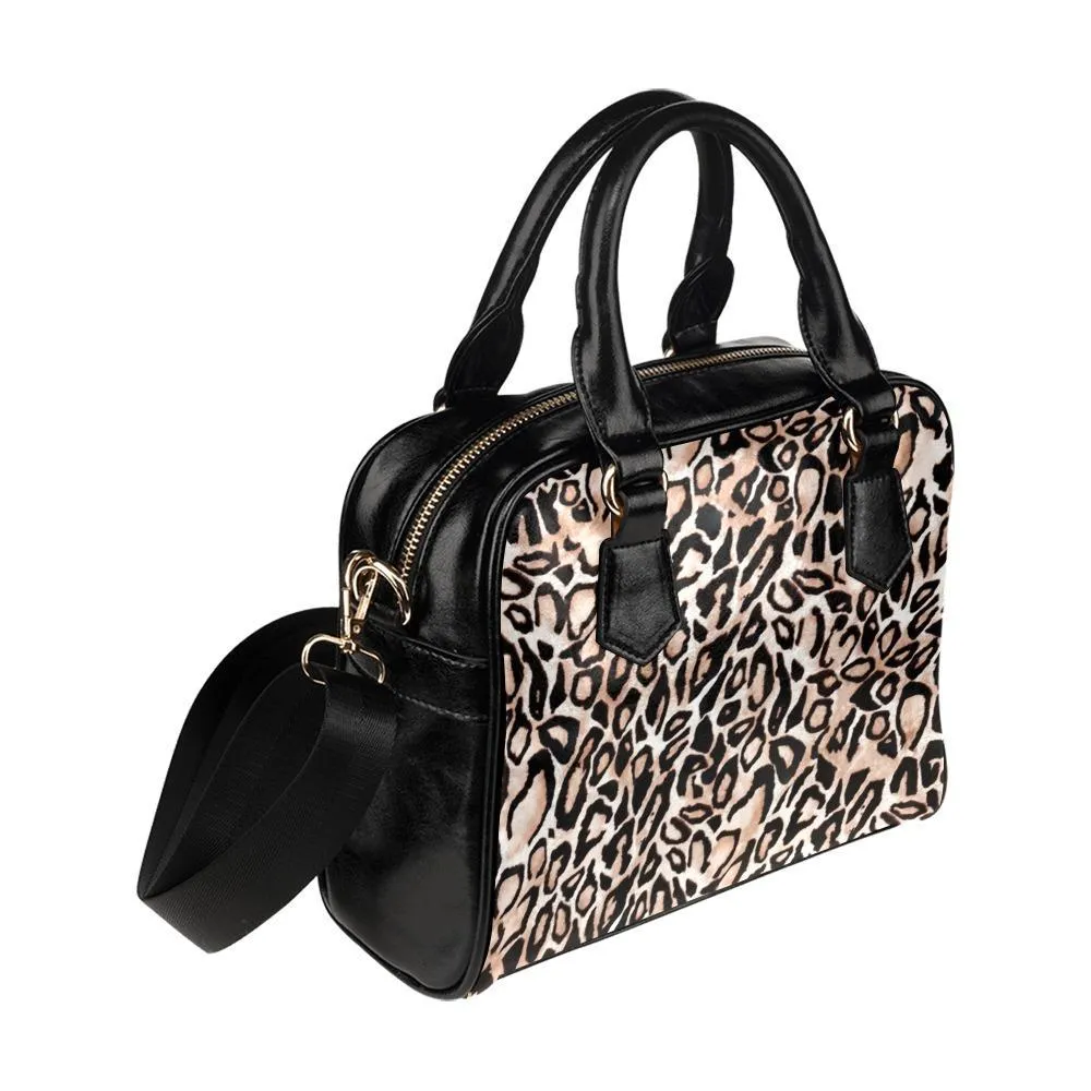Shoulder Handbag-Leopard Print 101, Vegan Leather, Shoulder Bags for Women, Over the Shoulder Bag