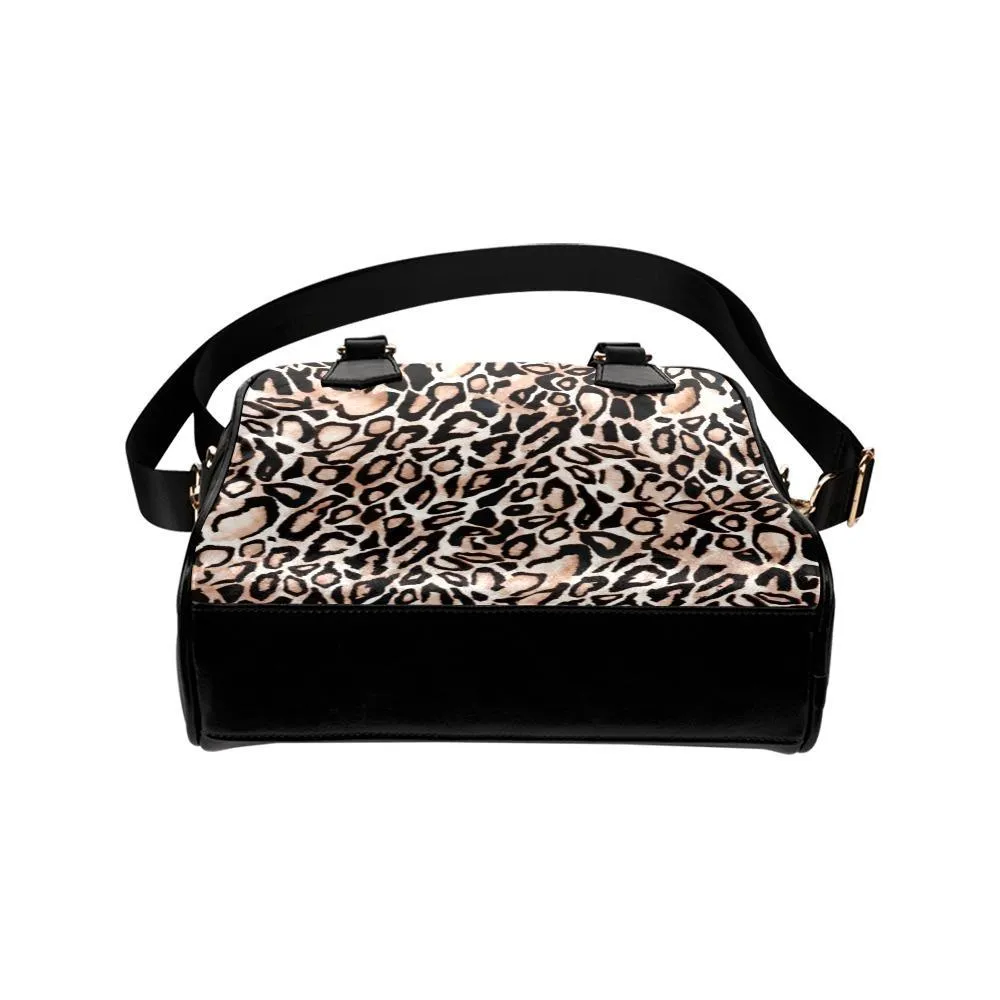 Shoulder Handbag-Leopard Print 101, Vegan Leather, Shoulder Bags for Women, Over the Shoulder Bag